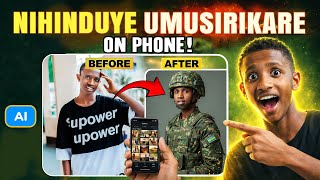 Uko Nihinduye Umusirikare Nkoresheje AI 😱 | AI Transformation Tutorial screenshot 4