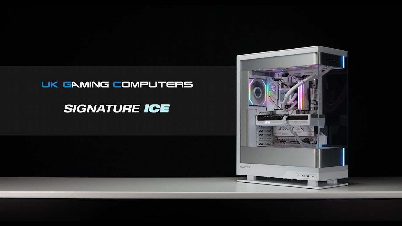 UKGC Signature Ice White Custom Gaming PC - 9800X3D, 5080, 32GB DDR5, Evolv X2