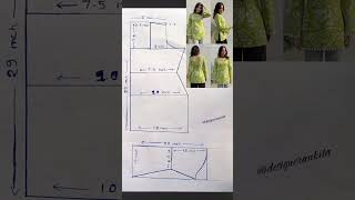 viral short kurti drafting #fashion #stitchingtutorial