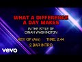 Dinah Washington - What A Difference A Day Makes (Karaoke)