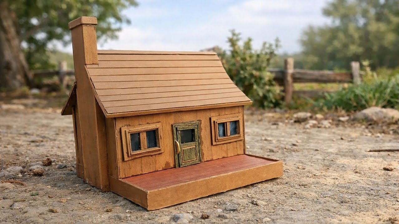 HOW TO MAKE A SMALL HOUSE FROM CARDBOARD | I SPENT 29 HOURS TO MAKE THIS SMALL HOUSE