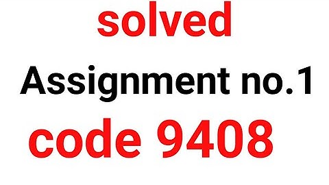 aiou solved assignment spring 2020 code 9408