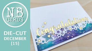 DieCut December [15] Clean and Simple Card | Congratulations