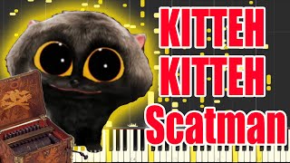 KITTEH KITTEH Scatman cat but it's Music box MIDI (Auditory Illusion) | Scatman cat Music box sound