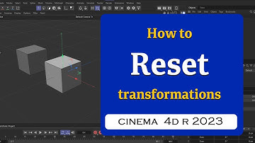 Using the Reset Transform in cinema 4D 2023 @MaxonVFX