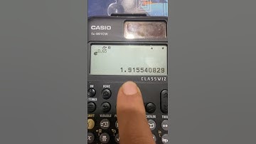 Calculate exponents in CASIO fx-991CW