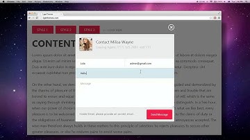 Ajax Modal Contact Forms - ligerthemes.com