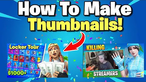 How to make Fortnite Thumbnails on iOS/Android (Easy 2024)