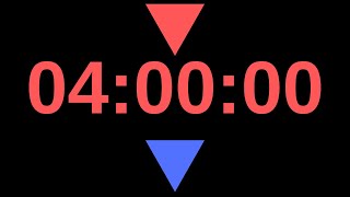 4 Hour Countdown Timer | 240 Minute Countdown for Study, Work, Focus & Productivity