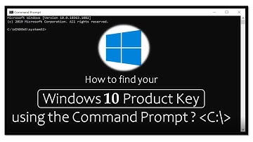How to find your Windows 10 Product Key using the Command Prompt?
