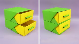 Kommode für kleinteile basteln - Schublade aus papier - Basteln mit papier | DIY Bastelideen