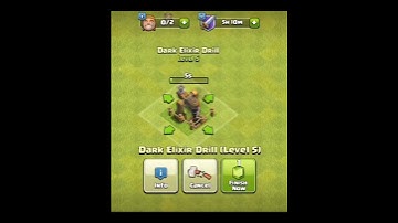 dark elixir drill level 1 to max level #coc #clashofclans #darkelixirdrill