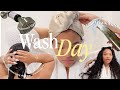 FULL HAIR CARE ROUTINE 2023 | HOW IM GROWING MY NATURAL CURLY HAIR + WASH DAY + EASY SLEEK BUN