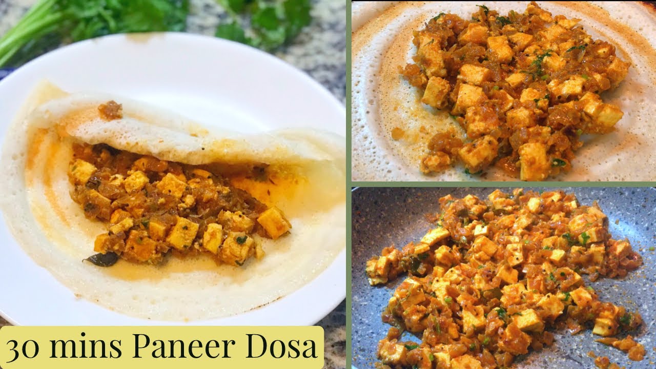 Paneer dosa recipe | Homemade Paneer dosa | Dosa recipes | Easy dosa at home | Quick dinner ideas