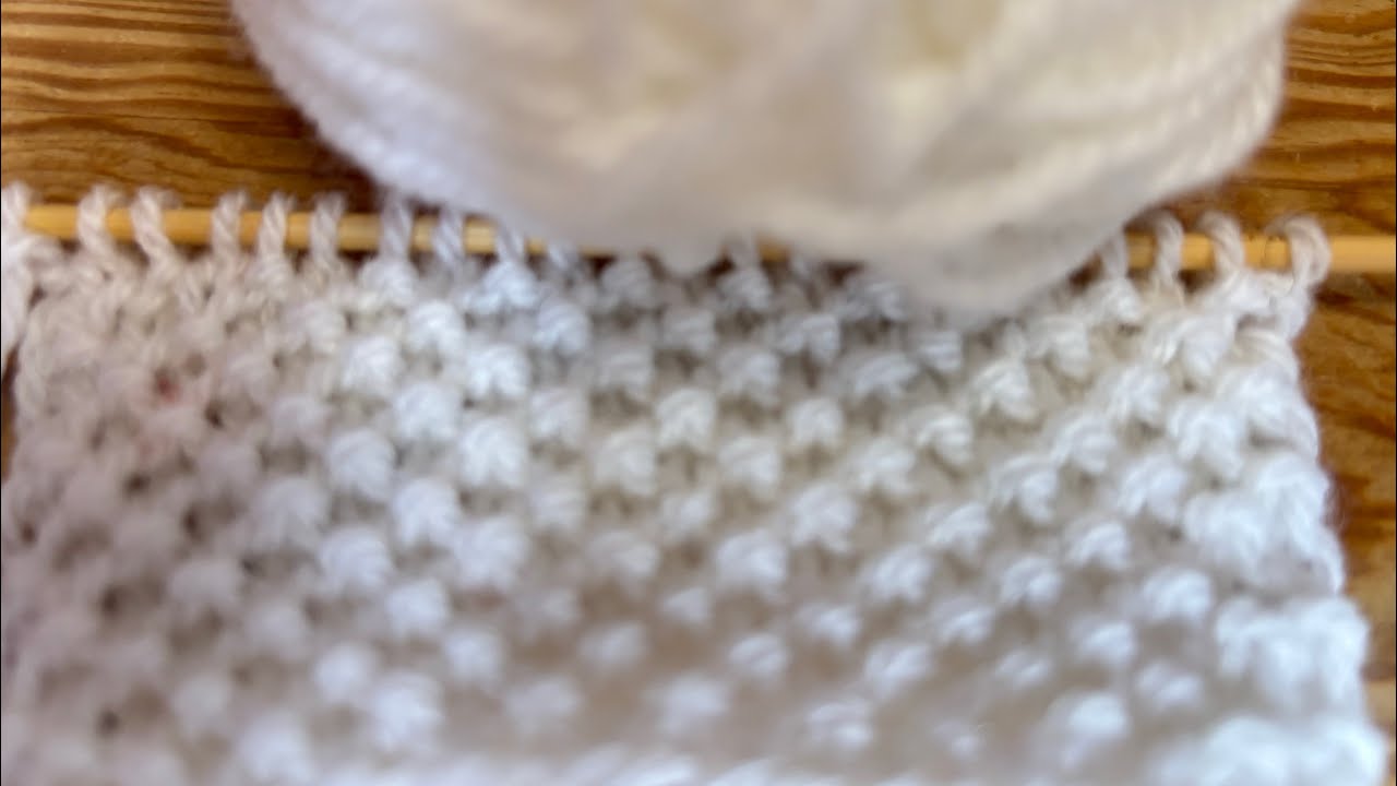 Узор «Букле» вяжем спицами