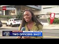 Officer shot 12 times, another shot 3 times in West Philadelphia