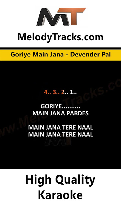 Goriye Main Jana Pardes - Karaoke - Devender Pal Singh #goriye #reshma