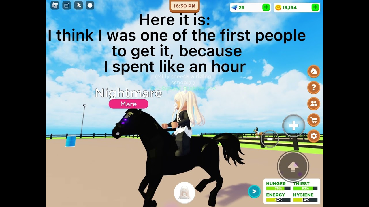 NIGHTMARE HORSE! I think I was one of the first people to get it 0