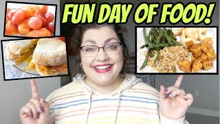 WHAT I EAT IN A DAY | Sunday Funday Edition!!! (Easy Vegetarian Cooking &amp; Takeout Food)