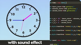 Analog Clock Using Html Css And Javascript in Hindi screenshot 4