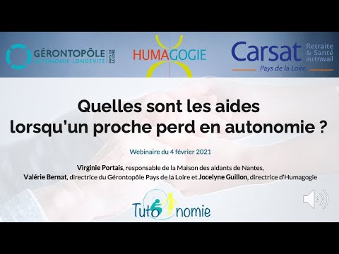 Les aides pour la perte d'autonomie - Replay du webinaire