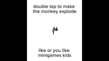 double tap to make the monkey explode #gtag #vr #gorillatag #minigameskid #like #fyp
