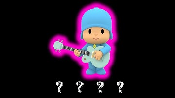 6 Pocoyo Playing Guitar Rock Sound Variation in 25 Seconds