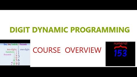 DIGIT DYNAMIC PROGRAMMING  || COURSE OVERVIEW