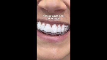 Lying About Wearing Retainers To Your Orthodontist?!?! 😅 #shorts