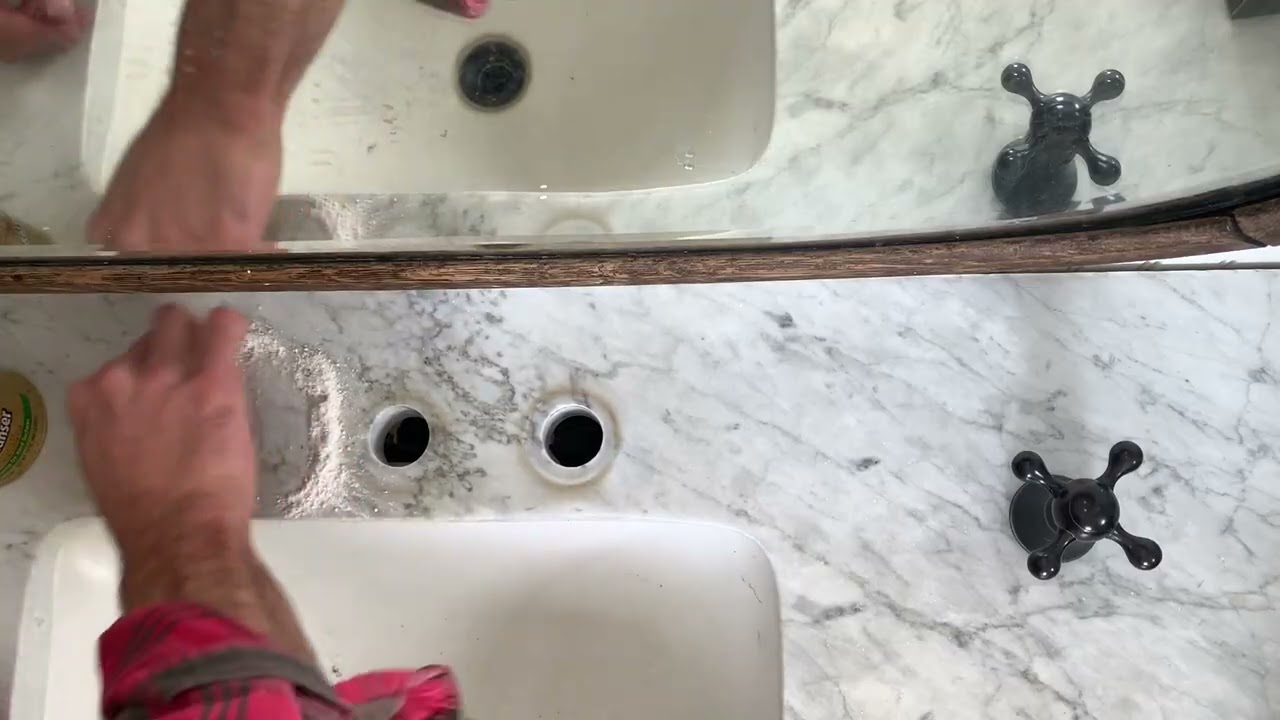 Cleaning Hard Water Rings Off Marble YouTube