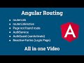 Angular  routing  lazyloading  authguard  multiple routeroutlet   all in one