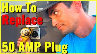 How to Replace RV Shore Power inlet plug  Why Not RV: Ep 65