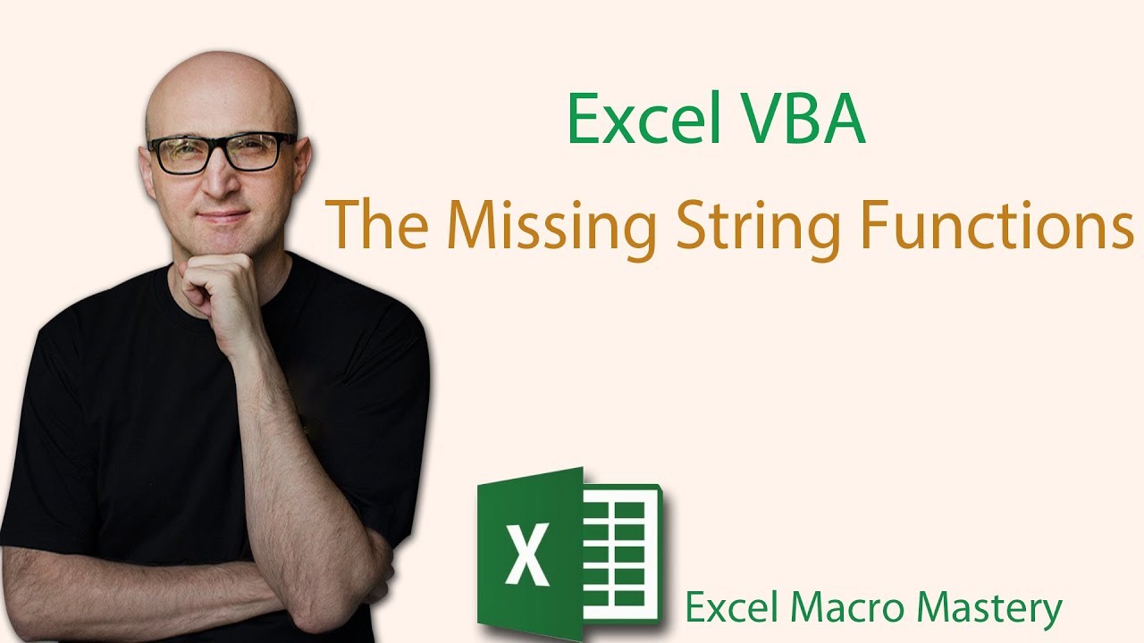 Update Excel VBA's Missing String Functions