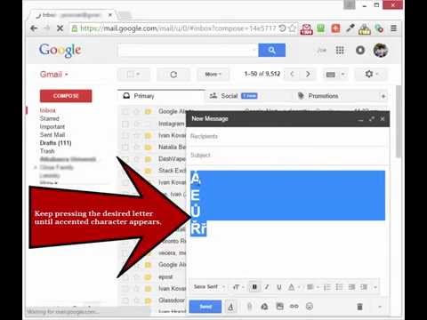 accented vowels in google docs mac