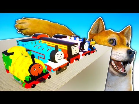 Destroying New Thomas & Friends Trains In Brick Rigs!