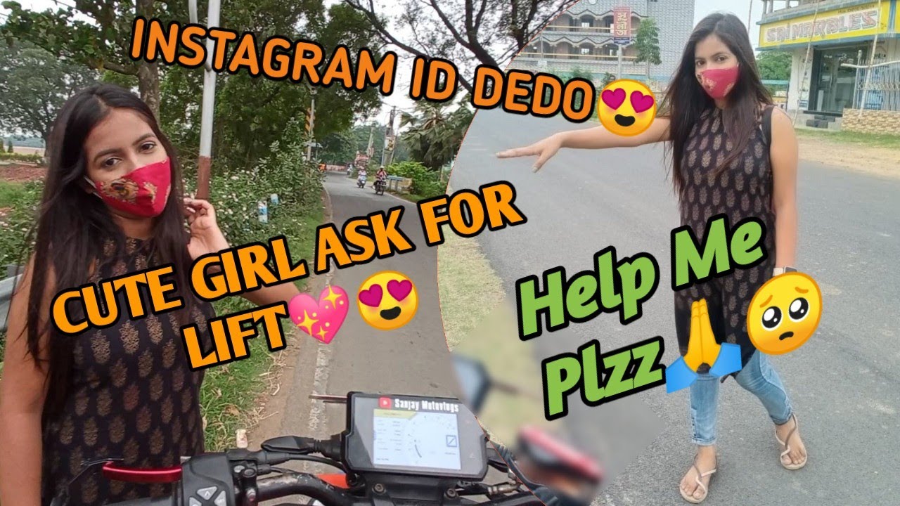 Cute Stranger💖 girl asking for lift😍 on mha Duke 390😍😁| Instagram id milgaya😍🙈|