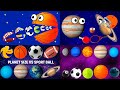 Funny sport planets compilation  planet sizes comparison for baby  funny planet for kids