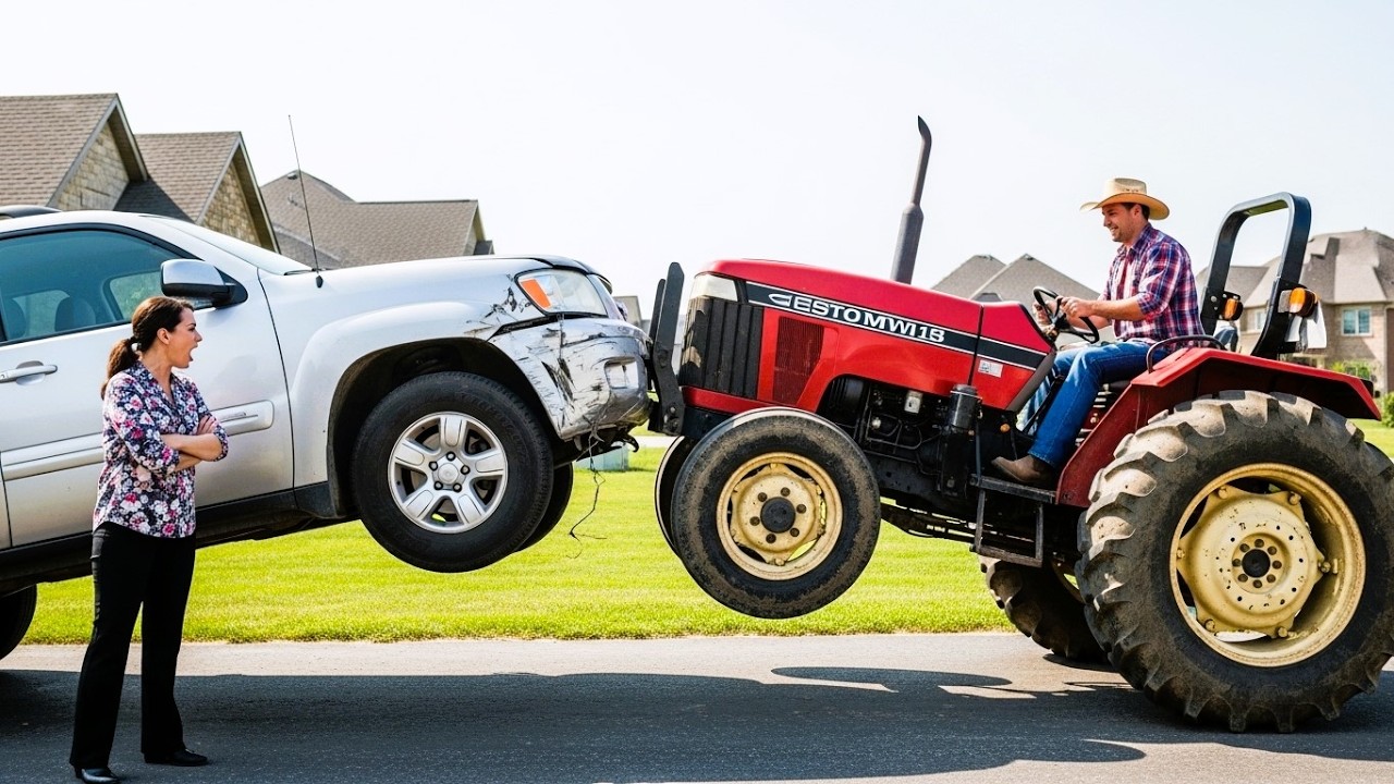 HOA Karen Blocked My Driveway With Her SUV — So My Tractor Handled It