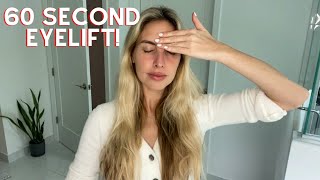 60 Second Instant Eye Lift!! Eye Cream and Application Technique I Recommend!