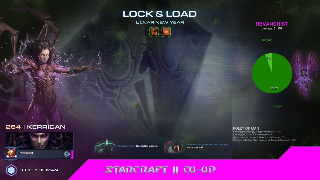 Ulnar New Year (Kerrigan P2 Solo) - StarCraft II Co-op Mutation (Brutal)