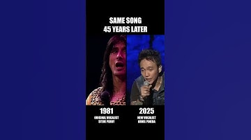 Thumbnail of Journey Dont Stop Believin' 1981 vs 2025 (45 YEARS LATER) | #journey #80smusic #dontstopbelieving