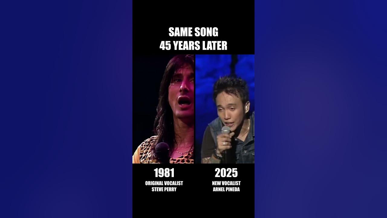 Journey Dont Stop Believin' 1981 vs 2025 (45 YEARS LATER) | #journey #80smusic #dontstopbelieving