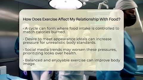 How Does Exercise Affect My Relationship With Food? - Inside Body Image