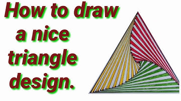 How to draw triangle spiral geometric abstract drawing very easily. Draw in just 5 minutes.
