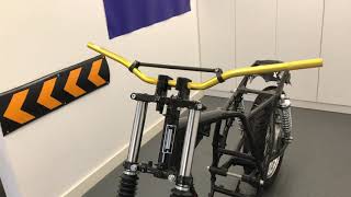 13102 22mm 78 Gold Look  Effect Braced Motorbike Handlebars for Trail  Motocross  Streetfighter