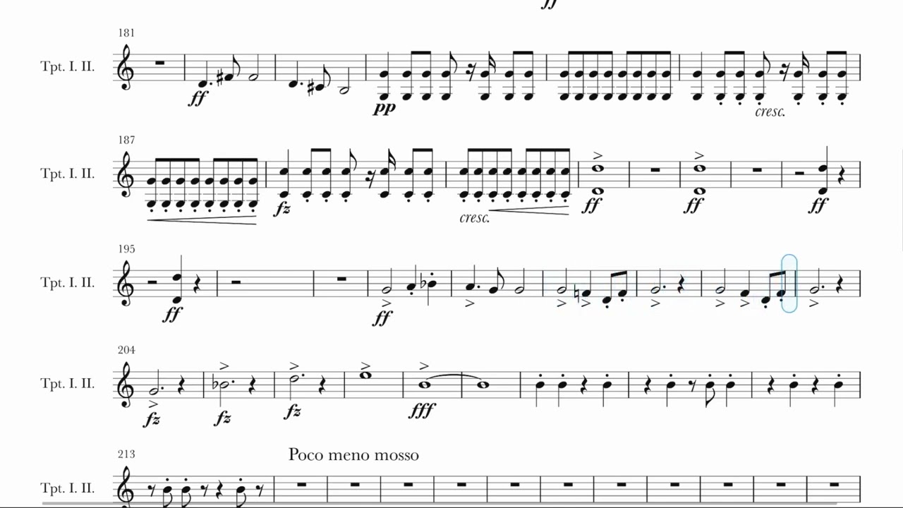 Dvorak - Symphony No 9 - IV Allegro -  Trumpet (from the New World 신세계 교향곡 4악장 트럼펫)