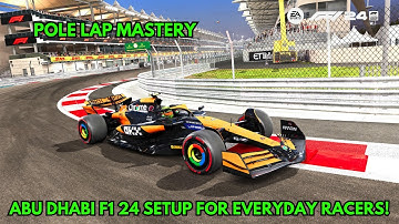 F1 24 Abu Dhabi Dry setup and Pole Lap | 100 AI Difficulty Challenge
