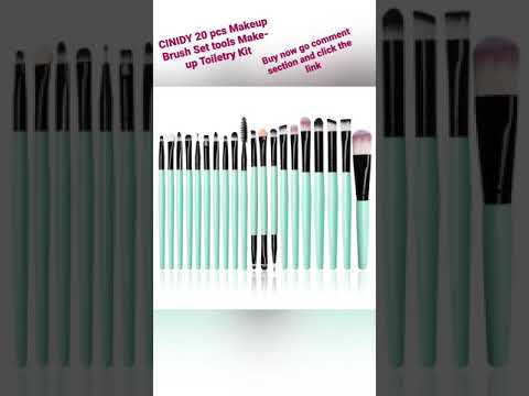 CINIDY 20 pcs Makeup Brush Set tools Make-up Toiletry Kit