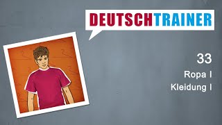 Alemán para principiantes (A1/A2) | Deutschtrainer: Ropa I