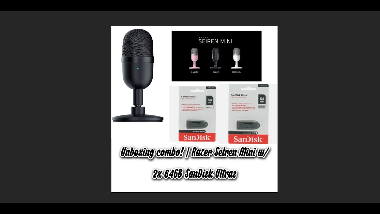 Unboxing combo! | Razer Selren Mini w/ 2x 64GB SanDisk Ultras - YouTube